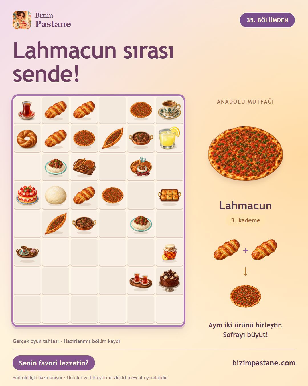 Bizim Pastane 35. bölüm: Lahmacun ve Türk yemekleri birleştirme tahtası