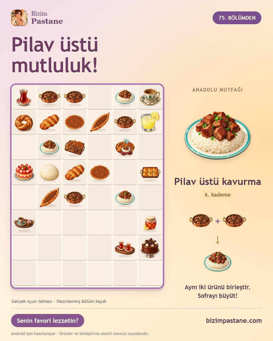 Bizim Pastane 75. bölüm: Pilav üstü kavurma ve Türk yemekleri birleştirme tahtası